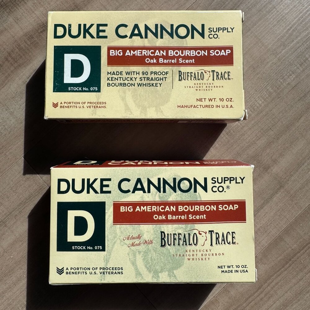 Duke Cannon Big American Bourbon Soap Oak‎ Barrel Scent 10 Oz Buffalo Trace